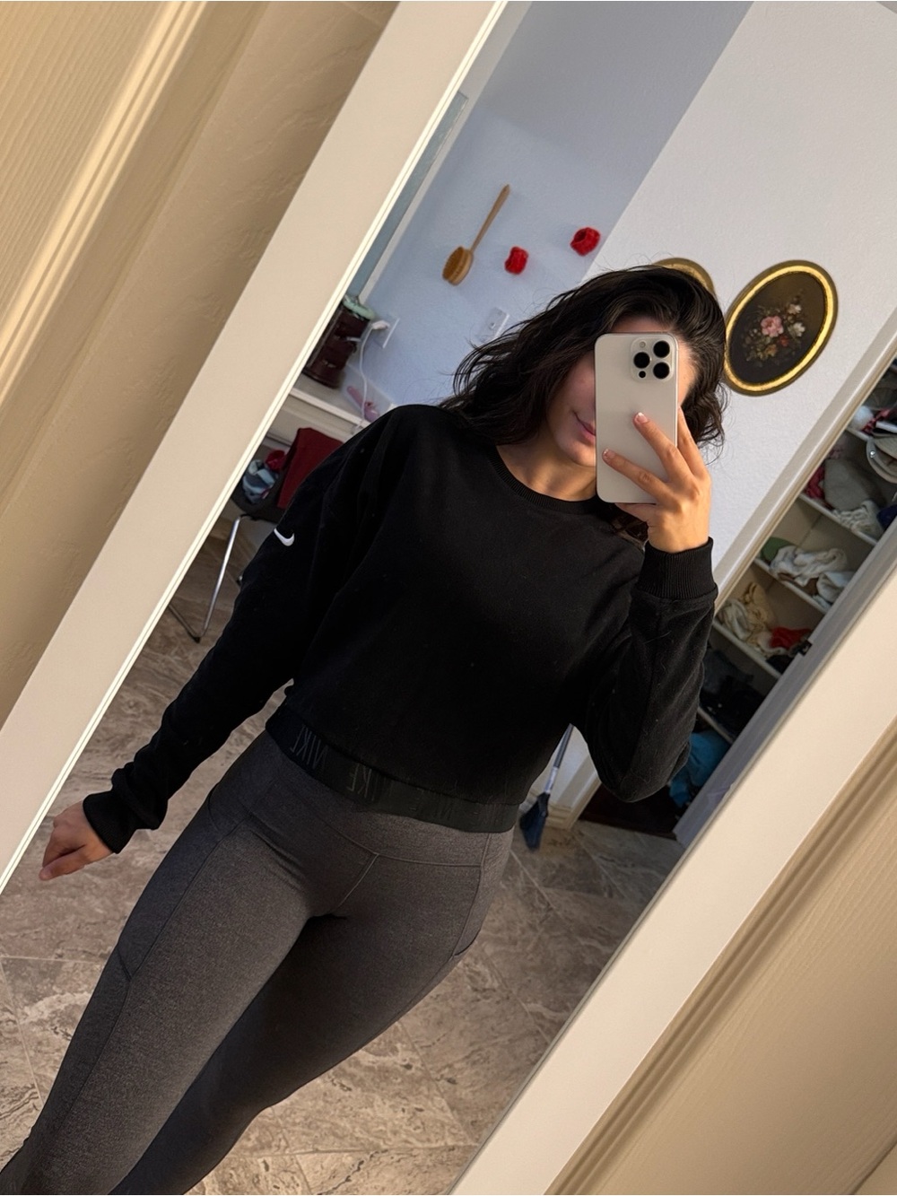 Black Nike Women's Crop Top